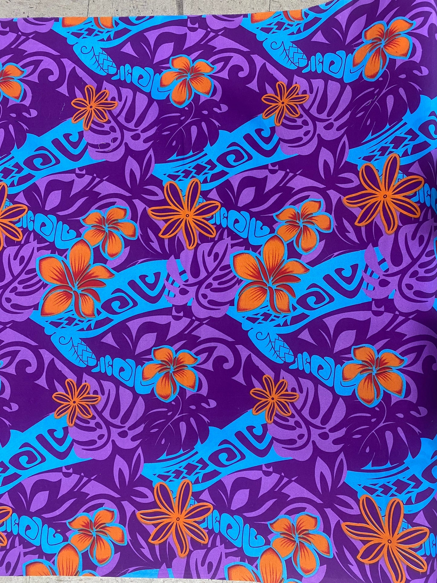 Roll, Bolt - Polynesian Elegance: 36" Polyester Fabric with Poly Cotton Feel– Tropical and Floral Fusion- Made In Thailand - Wholesale Price  | Gtex Fabrics