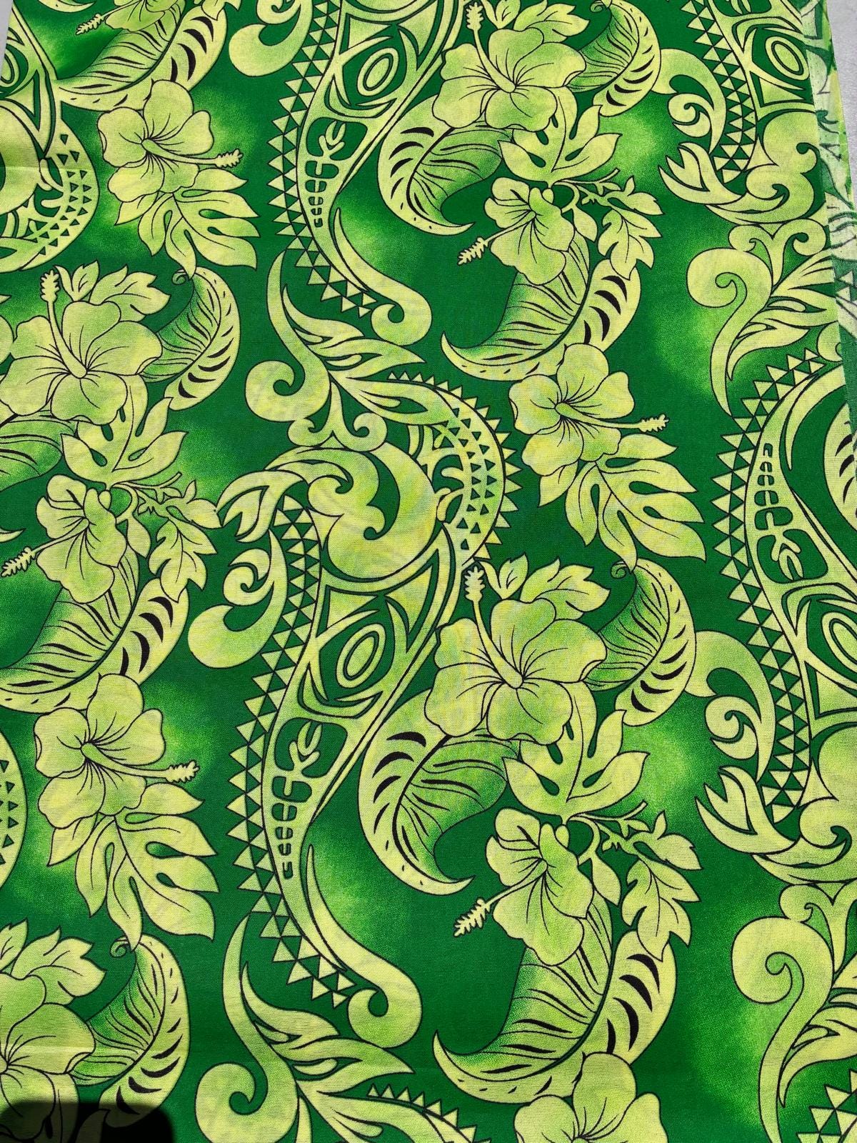 Roll, Bolt - Polynesian Elegance: 36" Polyester Fabric with Poly Cotton Feel– Tropical and Floral Fusion- Made In Thailand - Wholesale Price | Gtex Fabricss