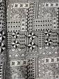 Polynesian Elegance: 36" Polyester Fabric with Poly Cotton Feel– Tribal and Floral Fusion  Tapa Block Print- Made In Thailand - Low Price  | Gtex Fabrics