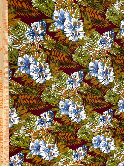 Polynesian Tapa Fabric - Tribal Hawaiian Cute and Unique Fabric Design - Sold by the Yard - Luxury Rayon Quality 45" | Gtex Fabrics