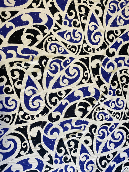 GTEX Collection - Island Print Tropical Hawaiian Tribal Polynesian Print 100% Cotton Fabric 45" Sold By The Yard  | Gtex Fabrics