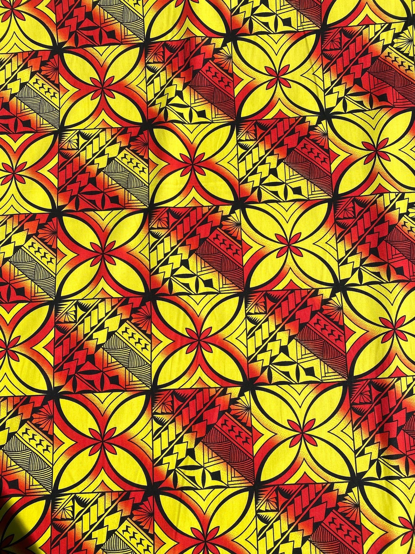 GTEX Collection - Polynesian Fabric -Tapa Fabric, Block Print, Floral Island Fabric - Sold by the Yard - 100% Cotton Fabric 45" - New Design  | Gtex Fabrics