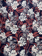 Hawaiian Tropical Monstera Leaf Polynesian Fabric - Peach Skin Fabric- by the Yard 58" Wide - New Design - Island Fabric 104 | Gtex Fabrics