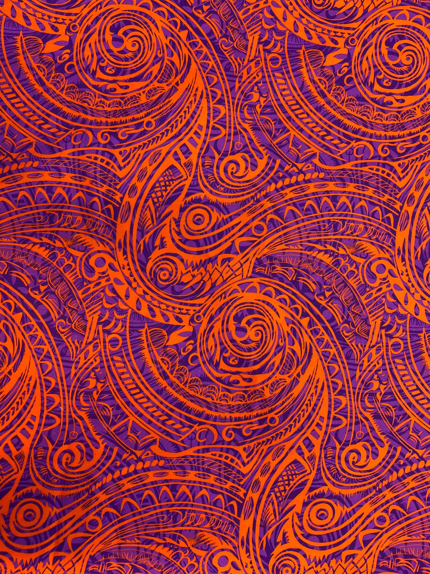 GTEX Collection - Polynesian Fabric -Tribal Tattoo Fabric, Samoan Print - Sold by the Yard - 100% Cotton Fabric 45" - New Tribal Design  | Gtex Fabrics