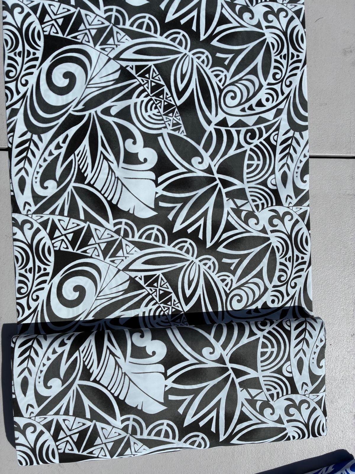 Tribal Collection- Polynesian Elegance: 36" Polyester Fabric with Poly Cotton Feel – Exquisite Design - Vibrant Colors - Wholesale Price  | Gtex Fabrics