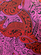 High Quality: Polynesian Elegance 36" Polyester Fabric – Tribal Design, Poly Cotton Feel – Roll/Bolt – Made in Thailand  | Gtex Fabrics