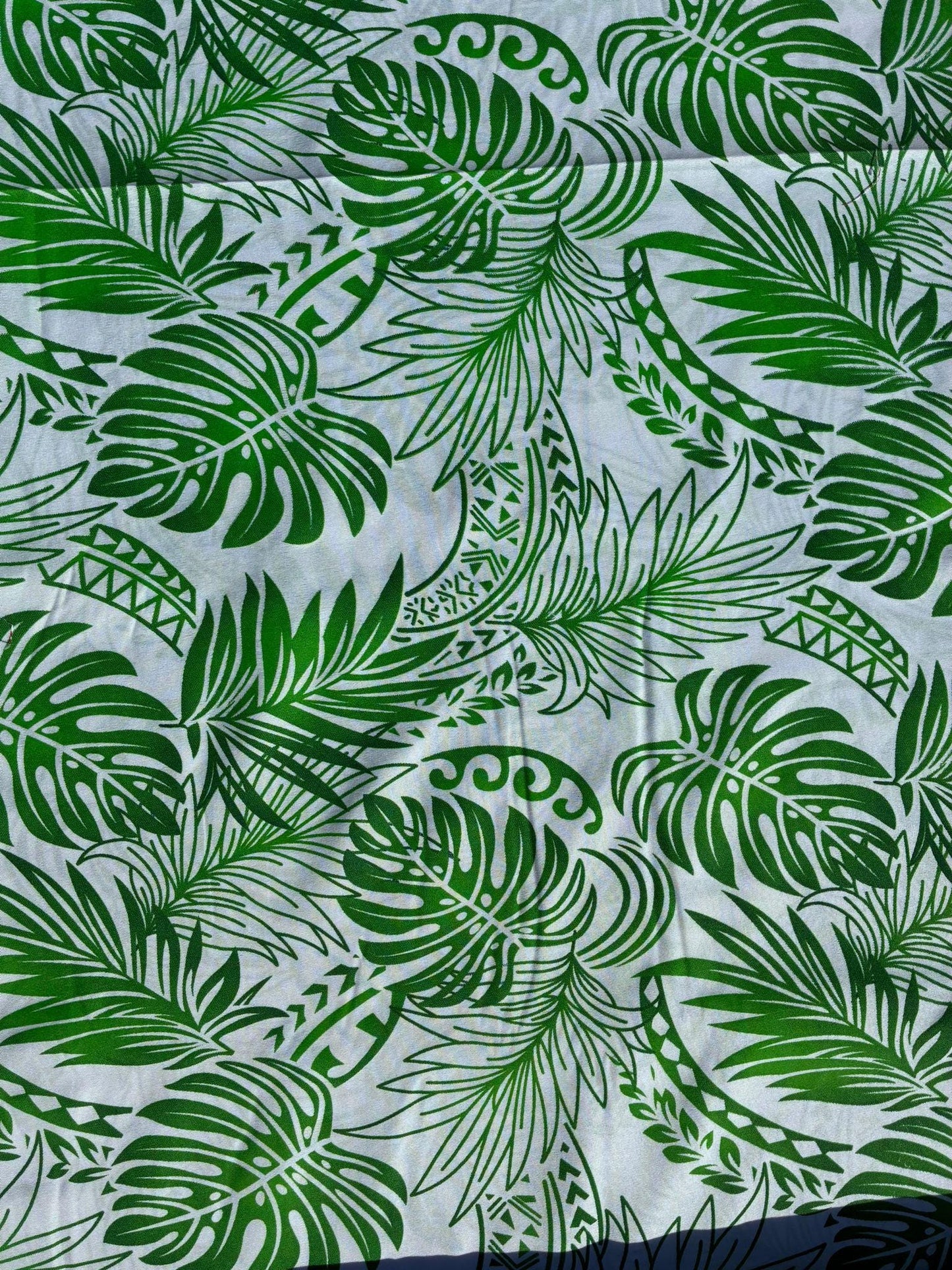 Gtex Collection- Polynesian Elegance: 36" Polyester Fabric with Poly Cotton Feel – Monstera Plant Design - Vibrant Colors - Wholesale Price | Gtex Fabrics