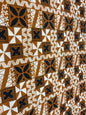GTEX Collection - Polynesian Fabric - Fiji Tapa Block Print Fabric - Sold by the Yard - Poly Cotton Poplin 58" Wide - Soft & Breathable | Gtex Fabrics