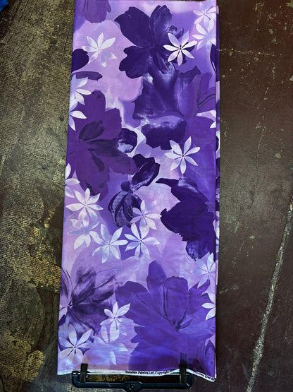 Tropical Purple Ei Lava Lava Sarong – Soft Poly Cotton | Handmade in USA | Unisex Wrap 70"x44" | Island Pareo for Any OccasionPolynesian Elegance: 36" Polyester Fabric with Poly Cotton Feel– Hawaiian and Floral Fusion  | Gtex Fabrics