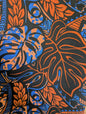 Premium 58” Wide Mini Matt Fabric – Polynesian Monstera Print – Tropical Island Design – Tonga, Samoa – Limited Edition | Gtex Fabrics
