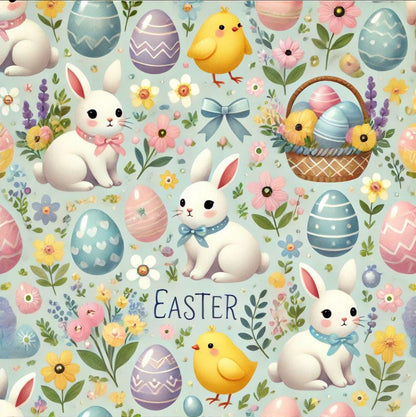 Premium Quality "58" Wide Mini Matt Fabric – Special Occasion, Love, Romantic, Easter Theme - Vibrant Prints with Timeless Design  | Gtex Fabrics