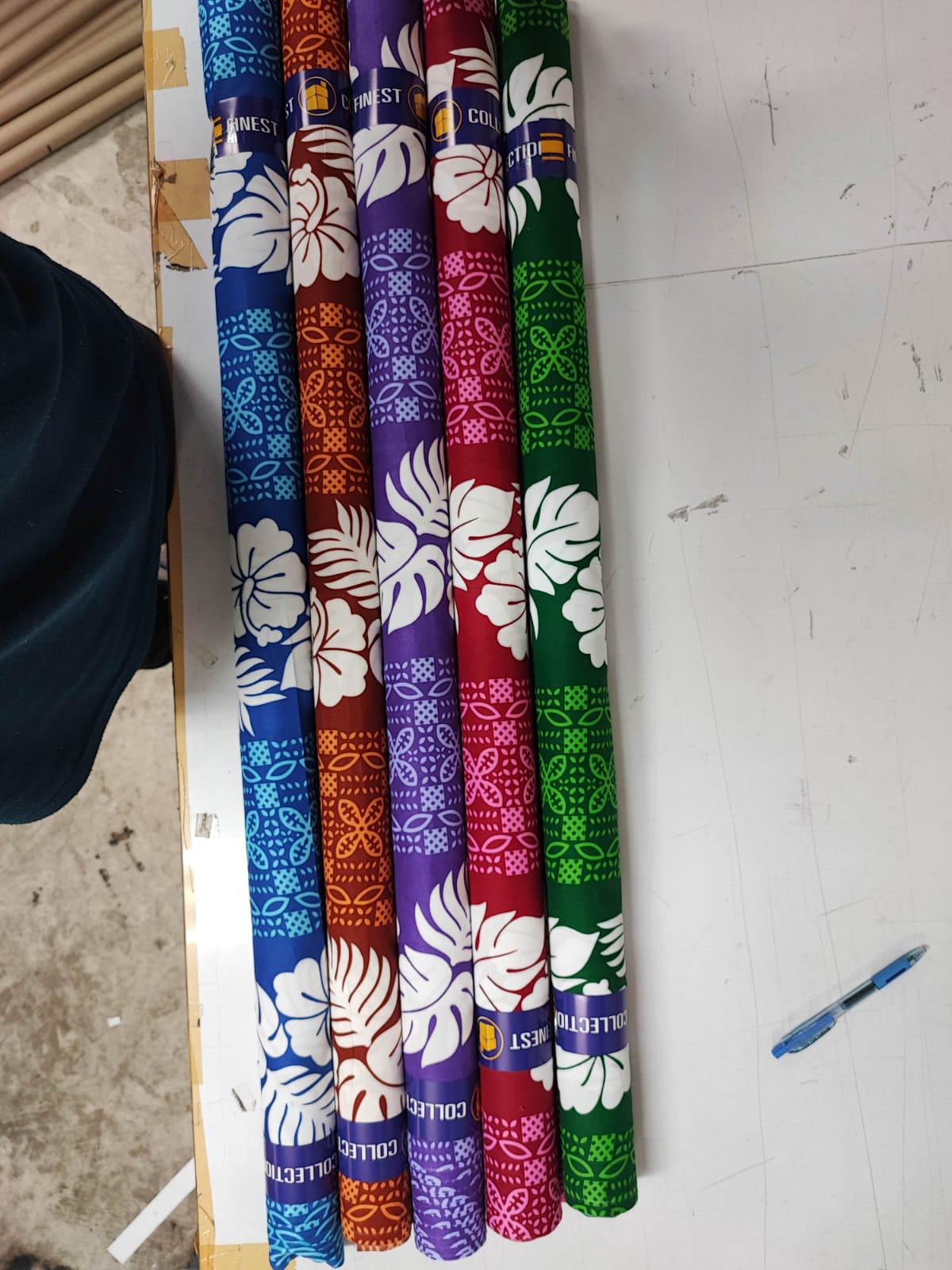 Polynesian Sua Fabric Bundle – 3 Rolls (10 Yards Each) – 36" Wide Polyester with Poly-Cotton Feel – Wholesale Pricing - Low Price - Assorted | Gtex Fabrics