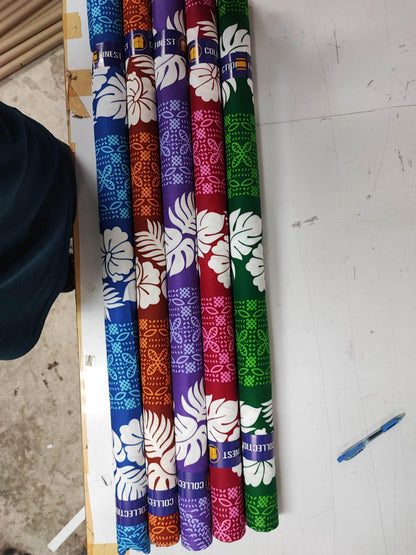 Polynesian Sua Fabric Bundle – 3 Rolls (10 Yards Each) – 36" Wide Polyester with Poly-Cotton Feel – Wholesale Pricing - Low Price - Assorted | Gtex Fabrics