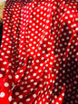 Polka Dot Tablecloth Drapery Apparel Fabric, Printed Charmeuse Satin 60" 100% Polyester Sold By The Yard | Gtex Fabrics