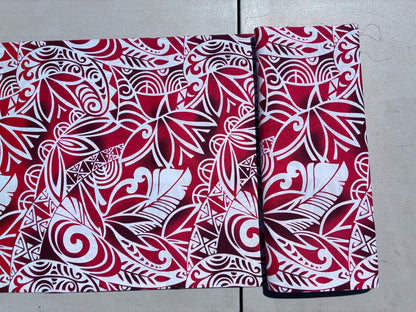 Deluxe Edition- Polynesian Elegance: 36" Polyester Fabric with Poly Cotton Feel – Tribal & Tatoo - Wholesale Price " | Gtex Fabrics