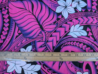 Roll, Bolt - Polynesian Elegance: 36" Polyester Fabric with Poly Cotton Feel– Tropical and Floral Fusion- Made In Thailand - Wholesale Price   | Gtex Fabrics