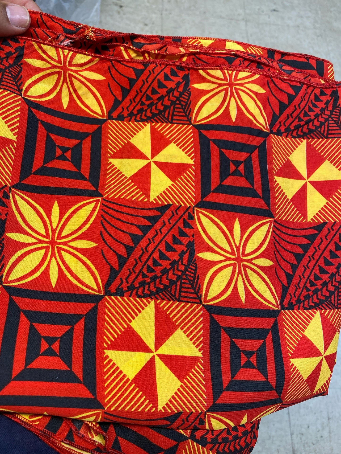 New Sarong, Pareo, Lava Lava, Beach Wrap - 72” x 45” Polynesian Block Print Design - Choose your color - Large Size with hemmed edgess | Gtex Fabrics