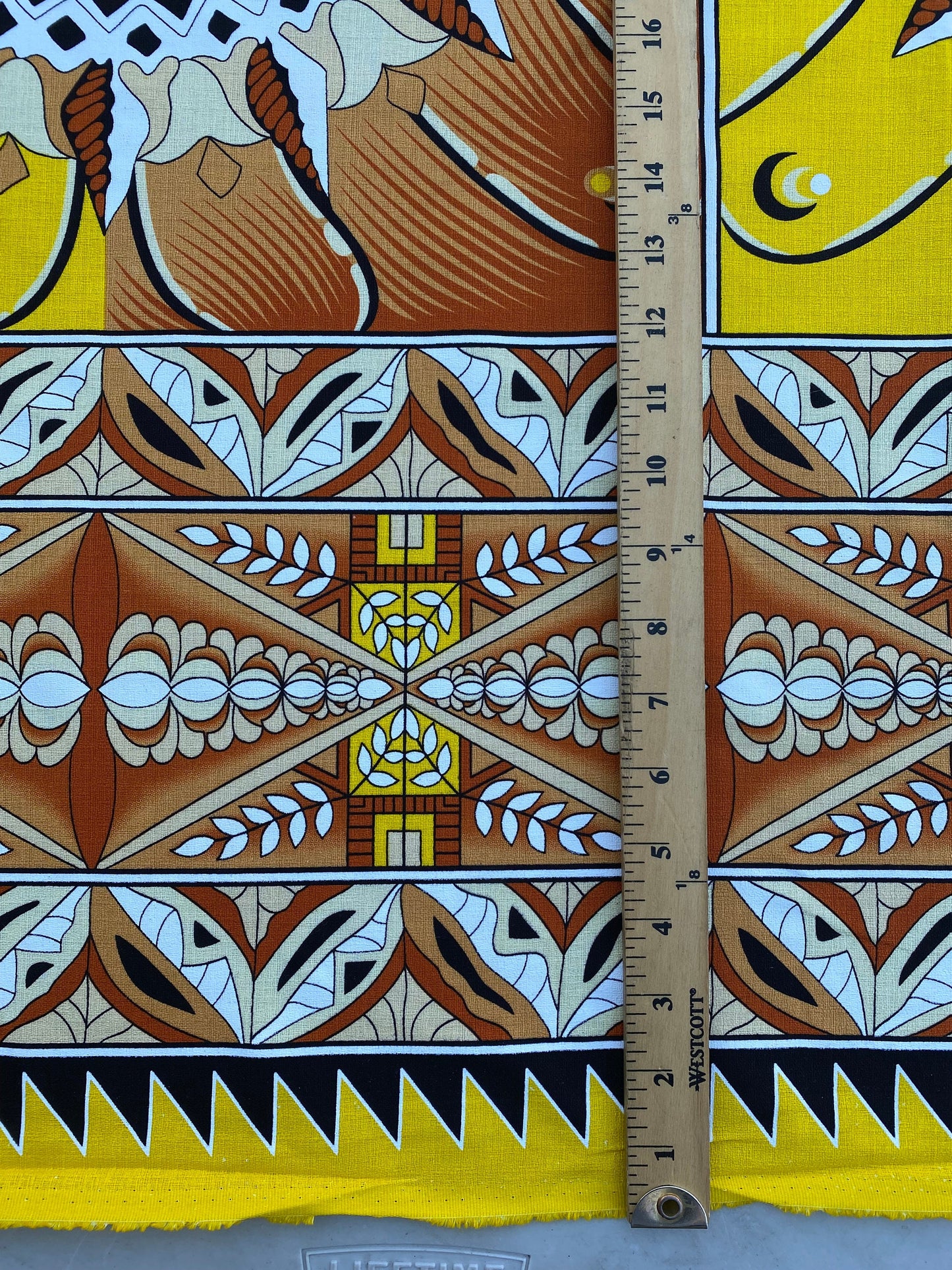 GTEX Collection B500 - Polynesian Tapa Fabric, Island Fabric, High Quality Vibrant New Design, Tonga Island Fabric, Seal of Tonga, Tradition | Gtex Fabrics