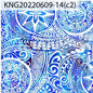 GTEX Collection KNG-14  - Polynesian Fabric -Digital Tribal Tattoo, Island Fabric - Sold by the Yard - FDY Peachskin Fabric 58" - New Design | Gtex Fabrics