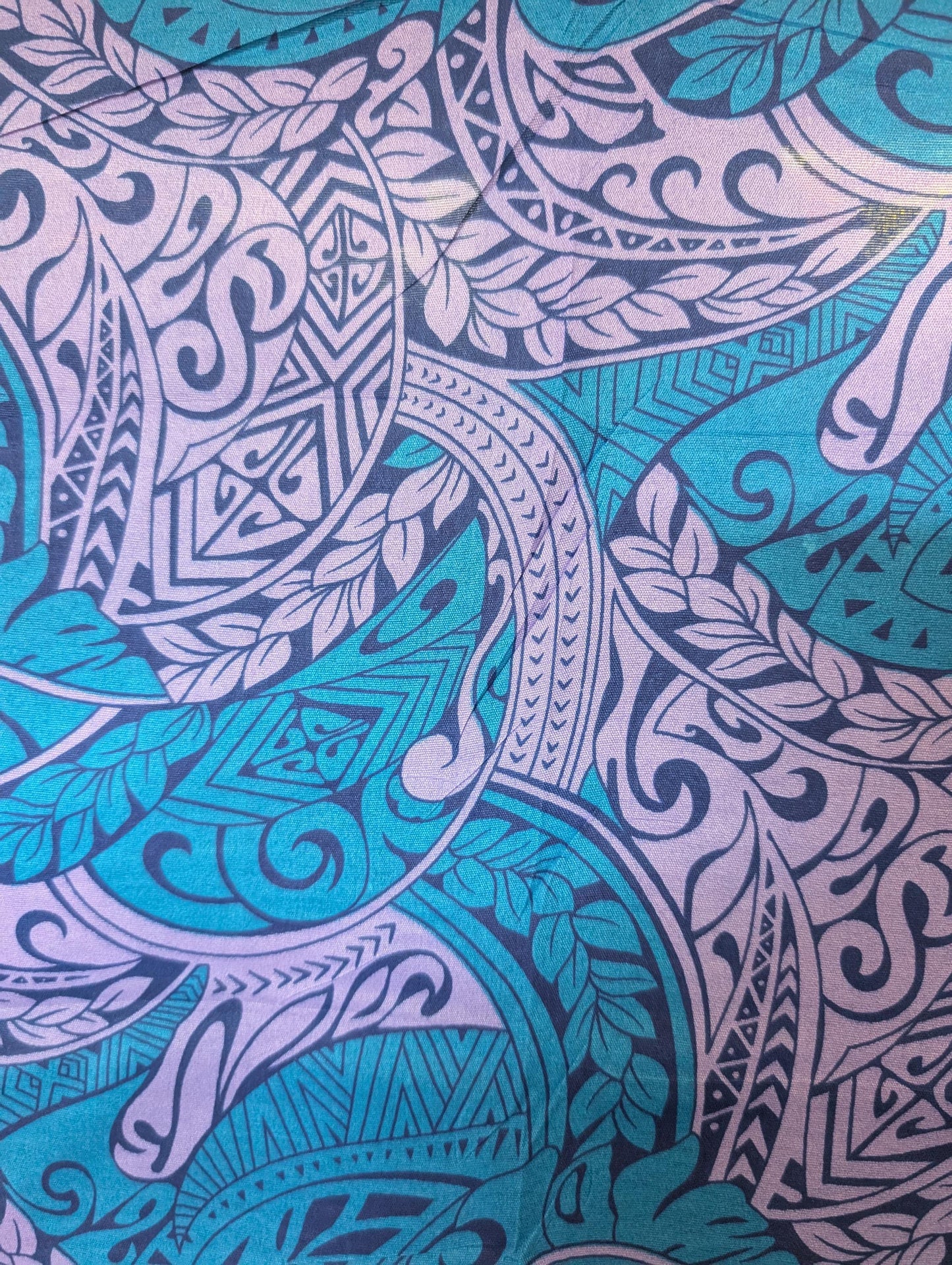 High Quality: Polynesian Elegance 36" Polyester Fabric – Tribal Design, Poly Cotton Feel – Roll/Bolt – Made in Thailand  | Gtex Fabrics