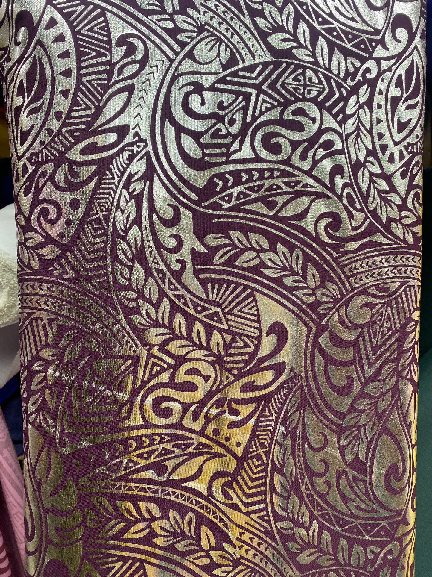 GTEX Collection- Exquisite Traditional Polynesian Samoan Tongan Hawaiian Tattoo Design  | Gtex Fabrics