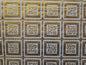 Water-Resistant 54" Cream & Gold Table Cover Vinyl Fabric, Lined, By The Yard (No Felt Back) | Gtex Fabrics