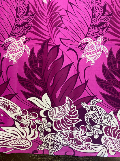 Roll, Bolt - Polynesian Elegance: 36" Polyester Fabric Border Print– Tropical and Floral Fusion- Made In Thailand - Wholesale Price | Gtex Fabrics