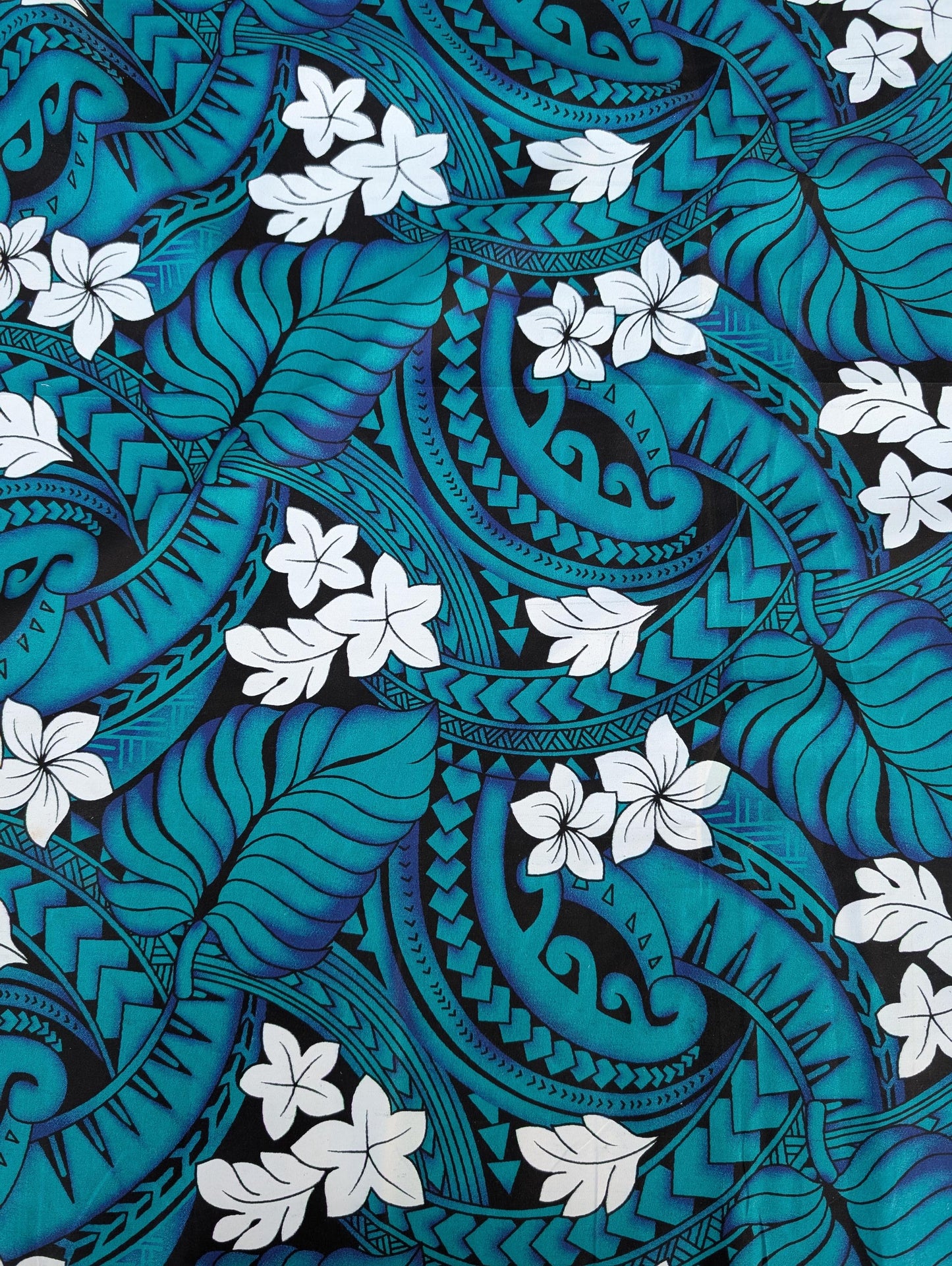 Roll, Bolt - Polynesian Elegance: 36" Polyester Fabric with Poly Cotton Feel– Tropical and Floral Fusion- Made In Thailand - Wholesale Price   | Gtex Fabrics
