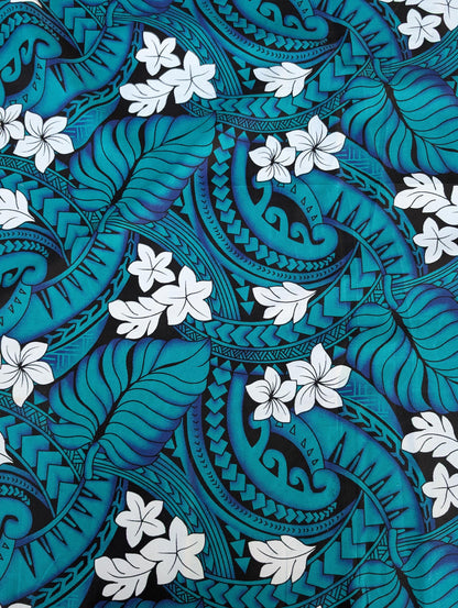 Roll, Bolt - Polynesian Elegance: 36" Polyester Fabric with Poly Cotton Feel– Tropical and Floral Fusion- Made In Thailand - Wholesale Price   | Gtex Fabrics