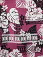 High-Quality 58” Wide Mini Matt Fabric – Polynesian Island Print, Monstera Tropical Plant – Vibrant Colors – Tonga, Samoa - Sold By The Yard | Gtex Fabrics