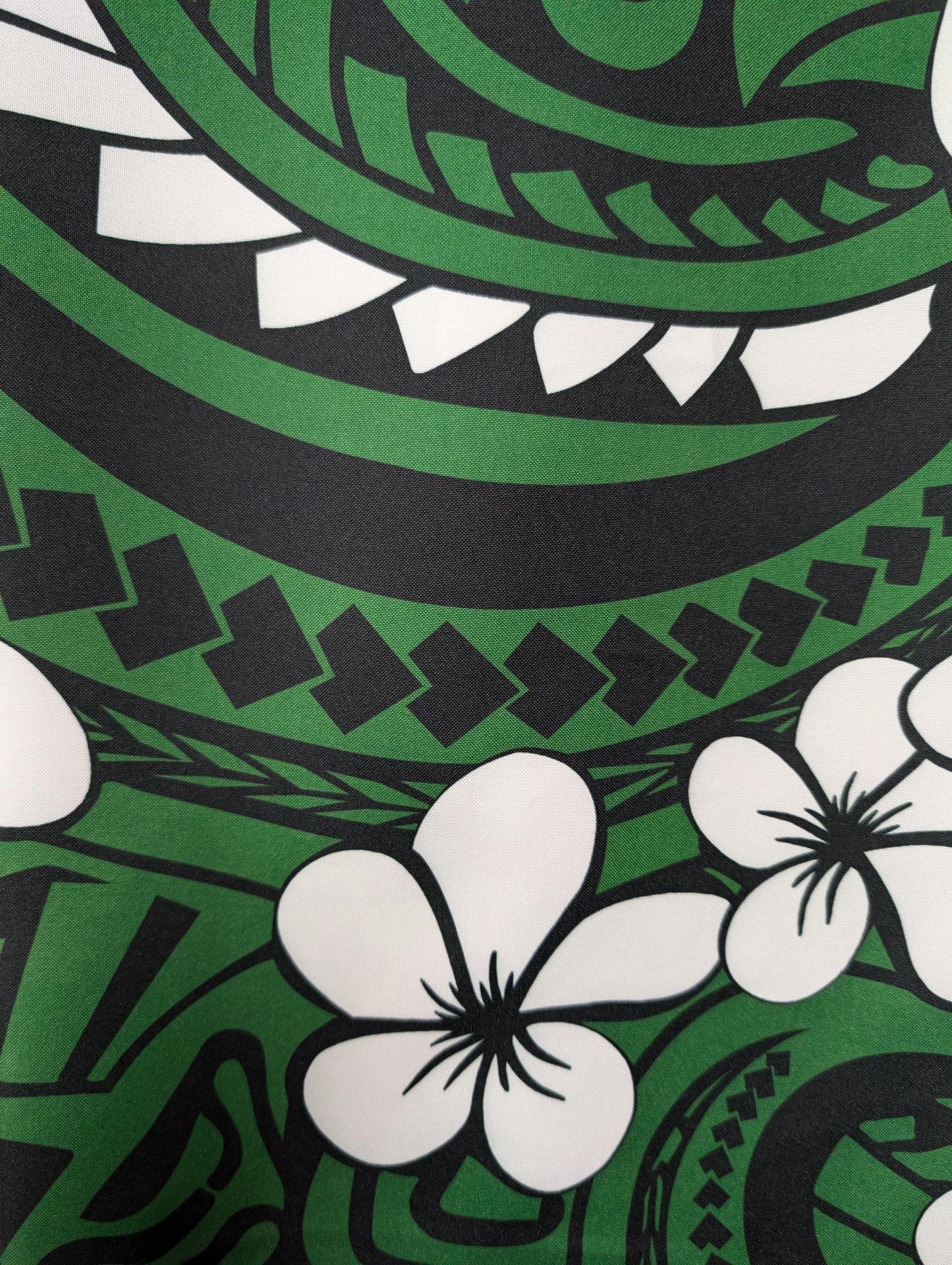 Premium 58” Mini Matt Fabric – Polynesian | Tropical Floral Print | Vibrant Colors | Soft/Durable Material for Clothing, Crafts | Gtex Fabrics