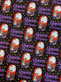 Nightmare Before Christmas Fabric Black Halloween Queen of Screams- Sally 100% Cotton Fabric by the Yard | Gtex Fabrics