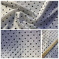 Polka Dot Taffeta Flocked Fabric for Dresses, Home Decor, Apparel, Curtains, ETC by the Yard (58") Soft Textured Polka Dots   | Gtex Fabrics