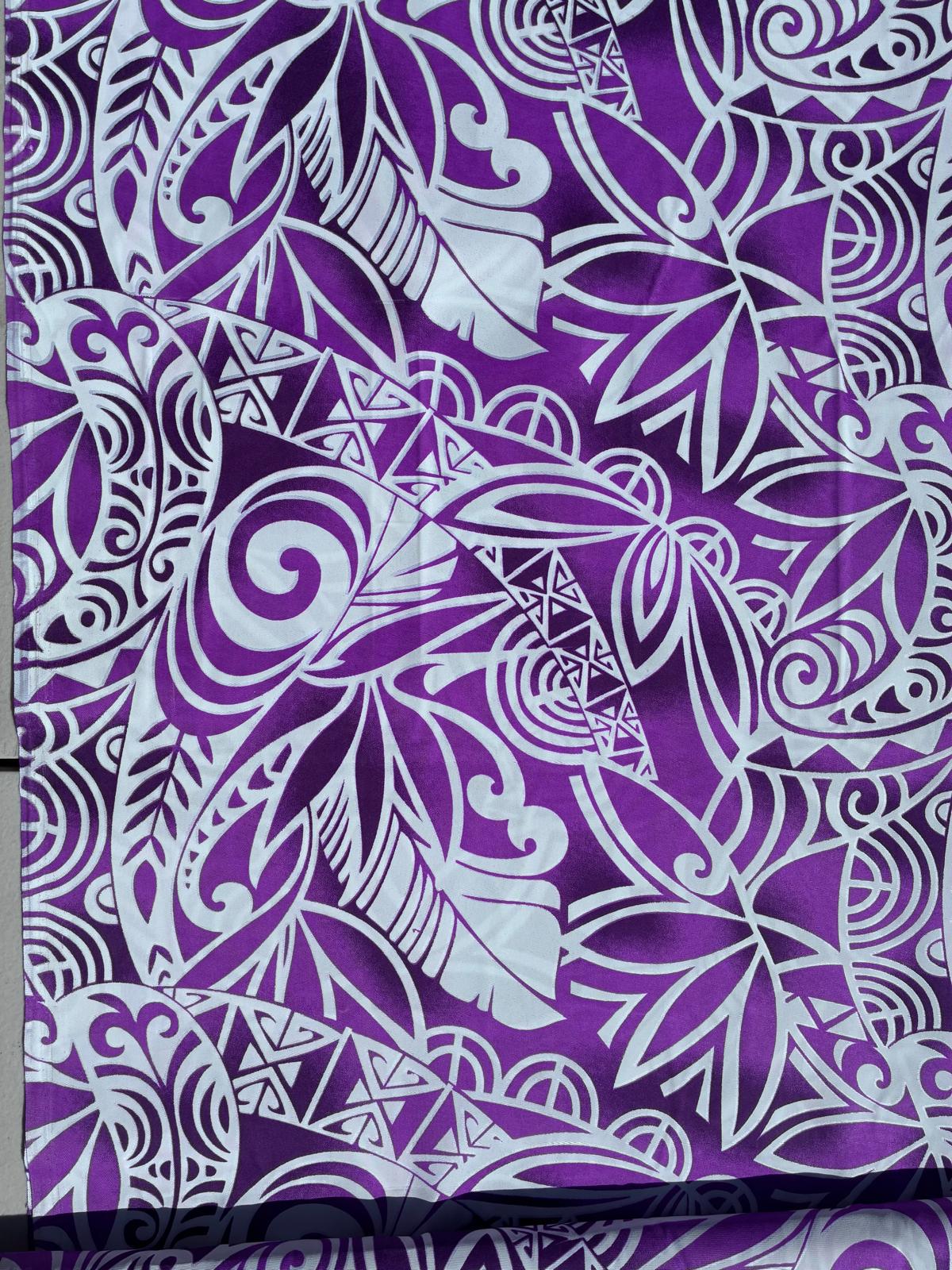 Tribal Collection- Polynesian Elegance: 36" Polyester Fabric with Poly Cotton Feel – Exquisite Design - Vibrant Colors - Wholesale Price  | Gtex Fabrics