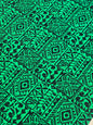 Polynesian Fabric -Tapa Fabric, Block Print, Tribal Tattoo, Samoan, Island Fabric - Sold by the Yard - 100% Cotton Fabric 45" - New Design  | Gtex Fabrics