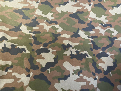 New 100% Cotton Army Camouflage Camo Print Fabric Sold By The Yard (1 Yard) Army Military Color Novelty Fabric | Gtex Fabrics