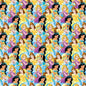 Disney Princess- Ariel, Mulan, Belle, Princess Toss 100% Cotton High Quality HD Design Rare by the Yard | Gtex Fabrics