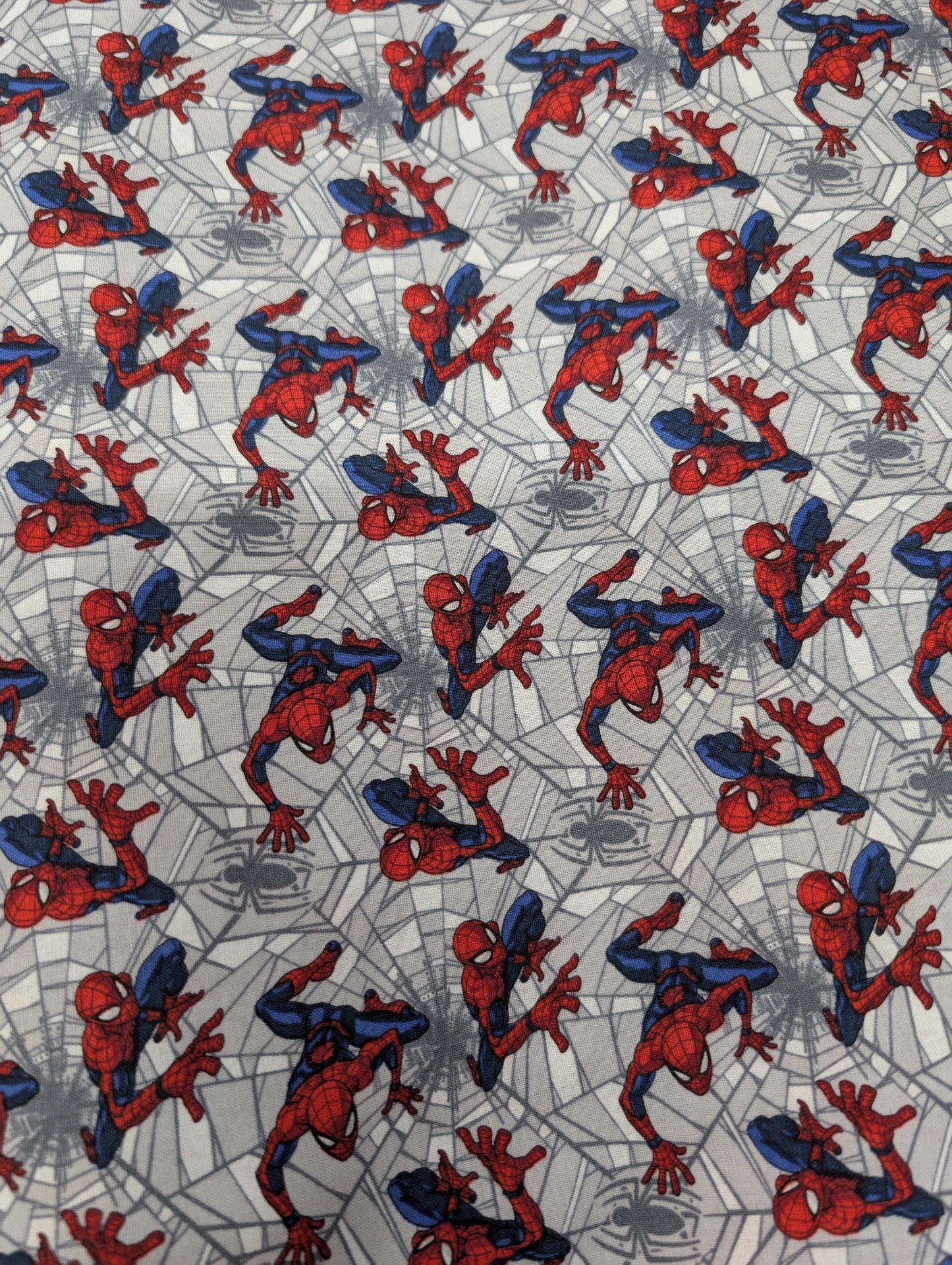 Marvel Comic’s Spiderman Toss 100% Cotton Fabric HD Licensed High Quality  | Gtex Fabrics