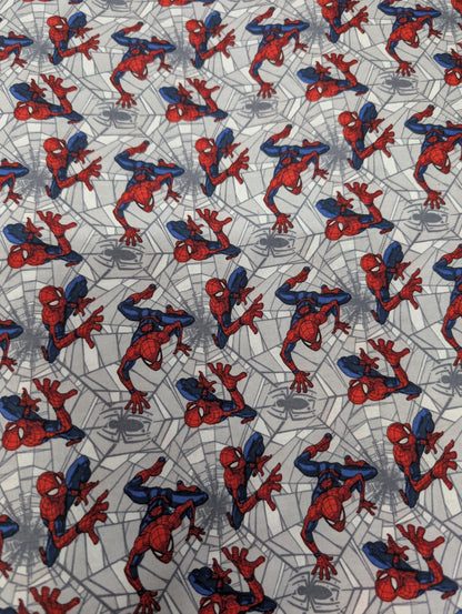 Marvel Comic’s Spiderman Toss 100% Cotton Fabric HD Licensed High Quality  | Gtex Fabrics