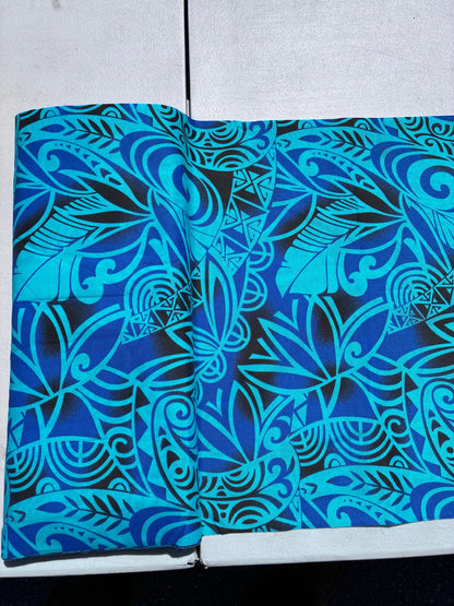 Deluxe Edition- Polynesian Elegance: 36" Polyester Fabric with Poly Cotton Feel – Tribal & Tatoo - Wholesale Price " | Gtex Fabrics