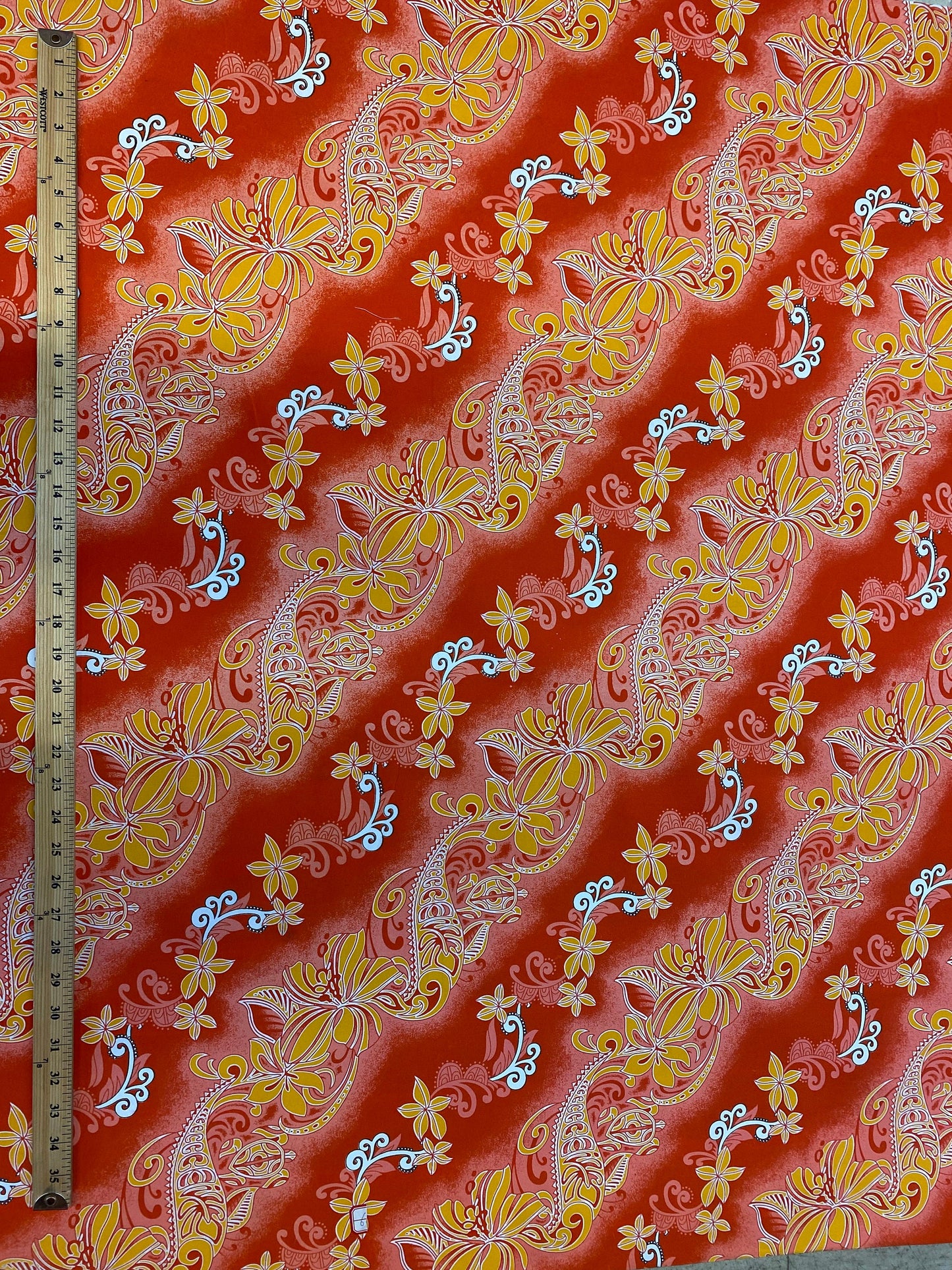 New Aloha Print - Tropical Polynesian Hawaiian Fabric by The Yard or Roll 45" Wide  | Gtex Fabrics