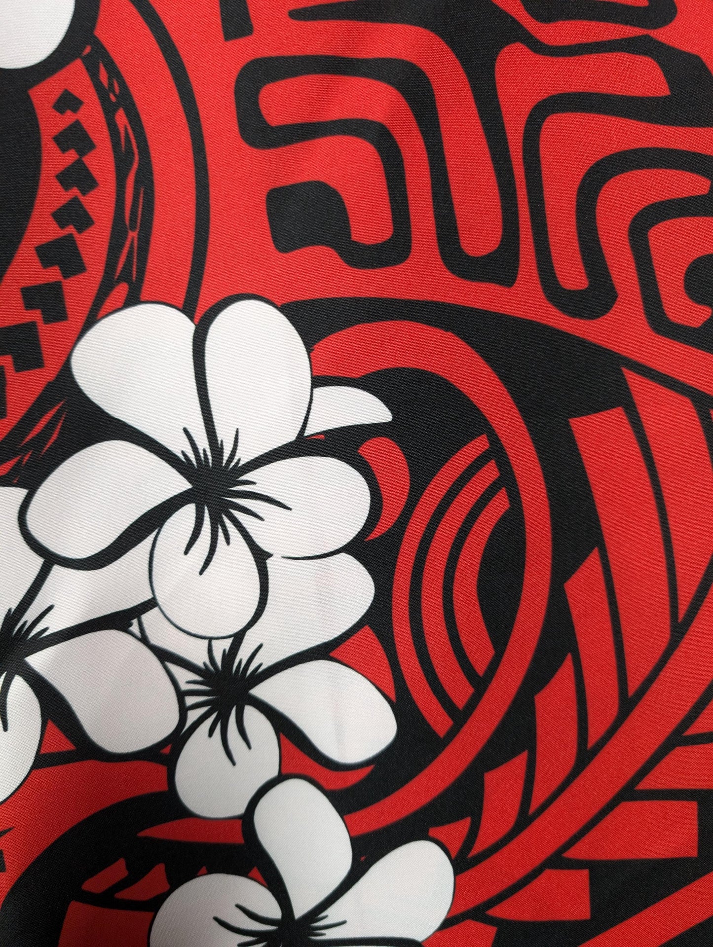 Premium 58” Mini Matt Fabric – Polynesian | Tropical Floral Print | Vibrant Colors | Soft/Durable Material for Clothing, Crafts | Gtex Fabrics