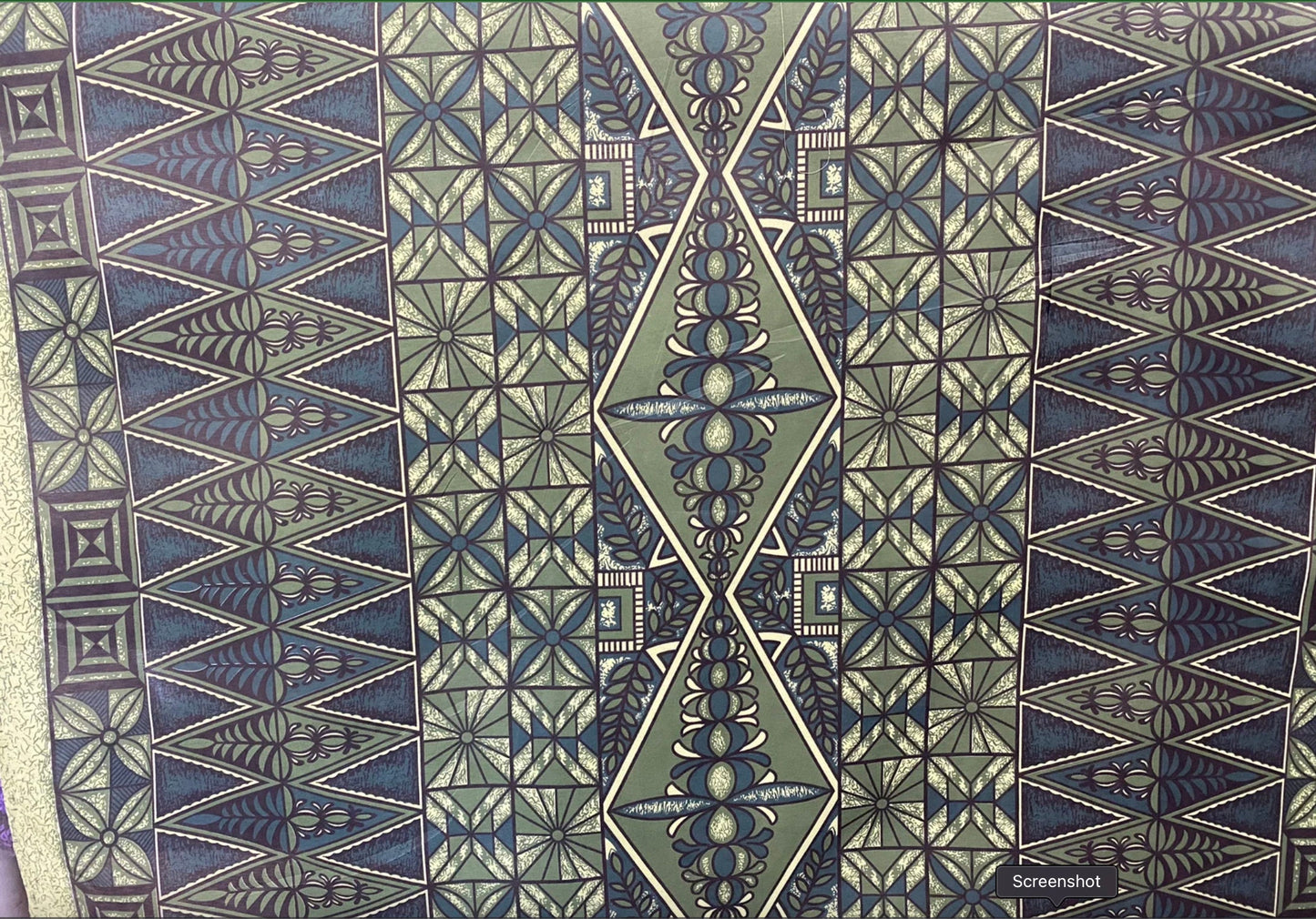 Polynesian Tongan Print, Tribal, Block Print, Polyester Fabric 45" - HD Design Island Fabric | POLY111 | Gtex Fabrics