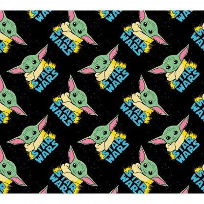 Disney Star Wars The Child Baby YODA Toss 100% Quilting Cotton Fabric by The Yard | Gtex Fabrics