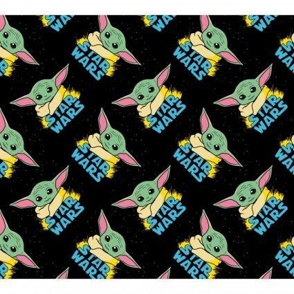 Disney Star Wars The Child Baby YODA Toss 100% Quilting Cotton Fabric by The Yard | Gtex Fabrics