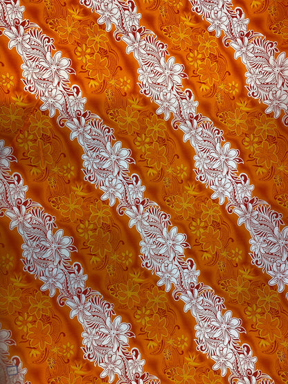 New Aloha Print - Tropical Polynesian Hawaiian Fabric by The Yard or Roll 45" Wide  | Gtex Fabrics