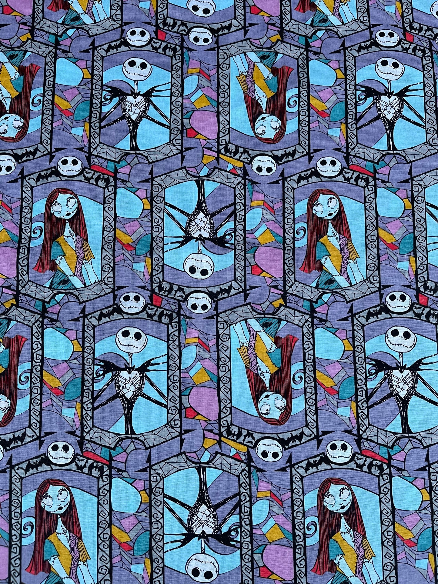 Nightmare Before Christmas Fabric Disney 100% Cotton 44"  For Quilting, Dress, Apparel, Crafts and More. Sold By The Yard  | Gtex Fabrics