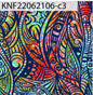 GTEX Collection KNF-06 - Polynesian Fabric -Abstract Tribal, Island Fabric - Sold by the Yard - FDY Peachskin Fabric 58" - New Design   | Gtex Fabrics