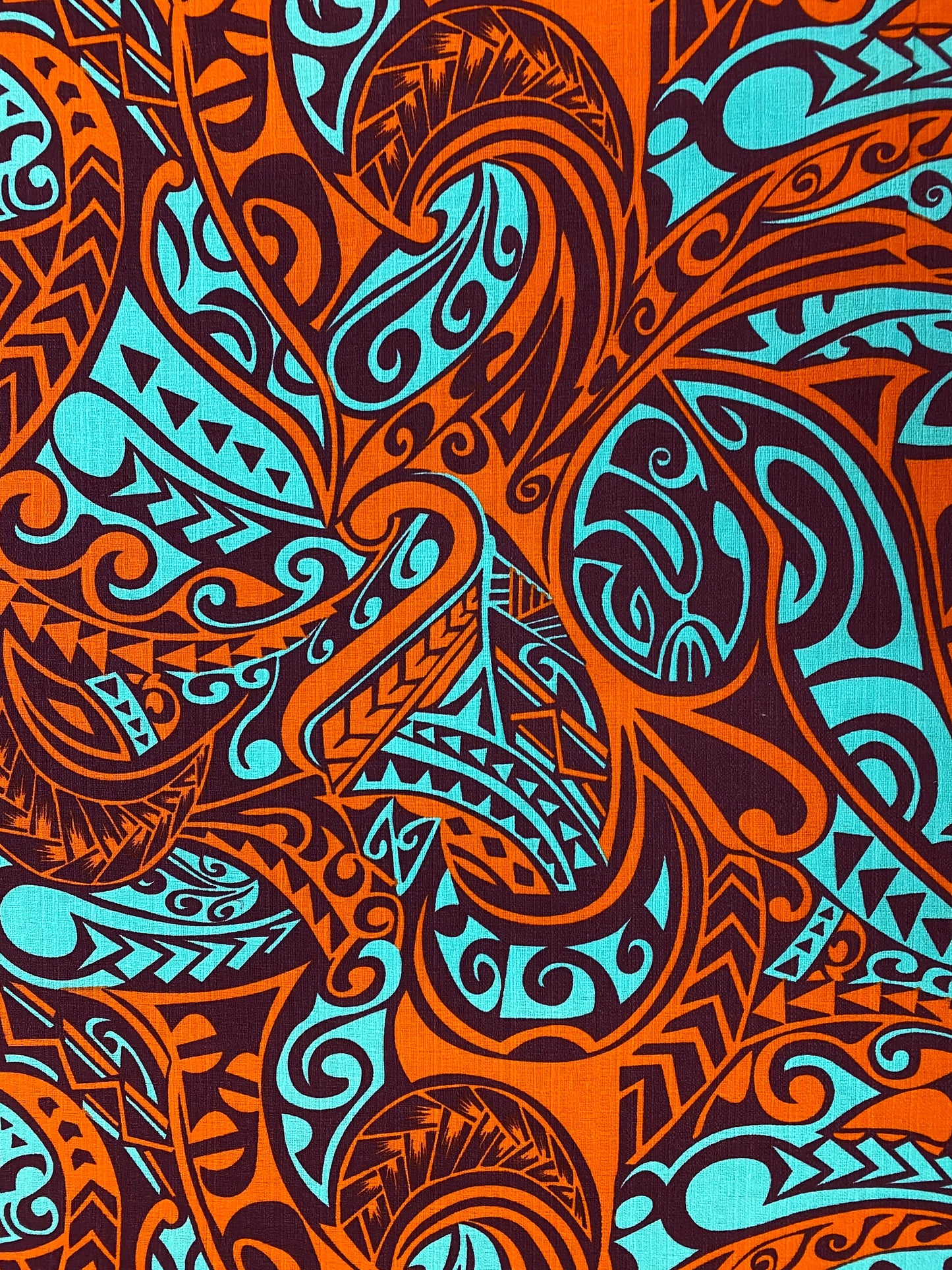 Polynesian Fabric -Tapa Fabric, New Design, Tribal, Samoan, Fiji, Island Fabric - Sold by the Yard -100% Cotton Lt Bark Cloth -Doby Cotton   | Gtex Fabrics