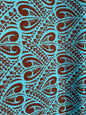 Polynesian Tribal Tattoo Heart Print – 45” Wide | Lightweight Soft Poly Cotton Fabric | Sold by Yard or Roll | Island Design | Wholesale  | Gtex Fabrics